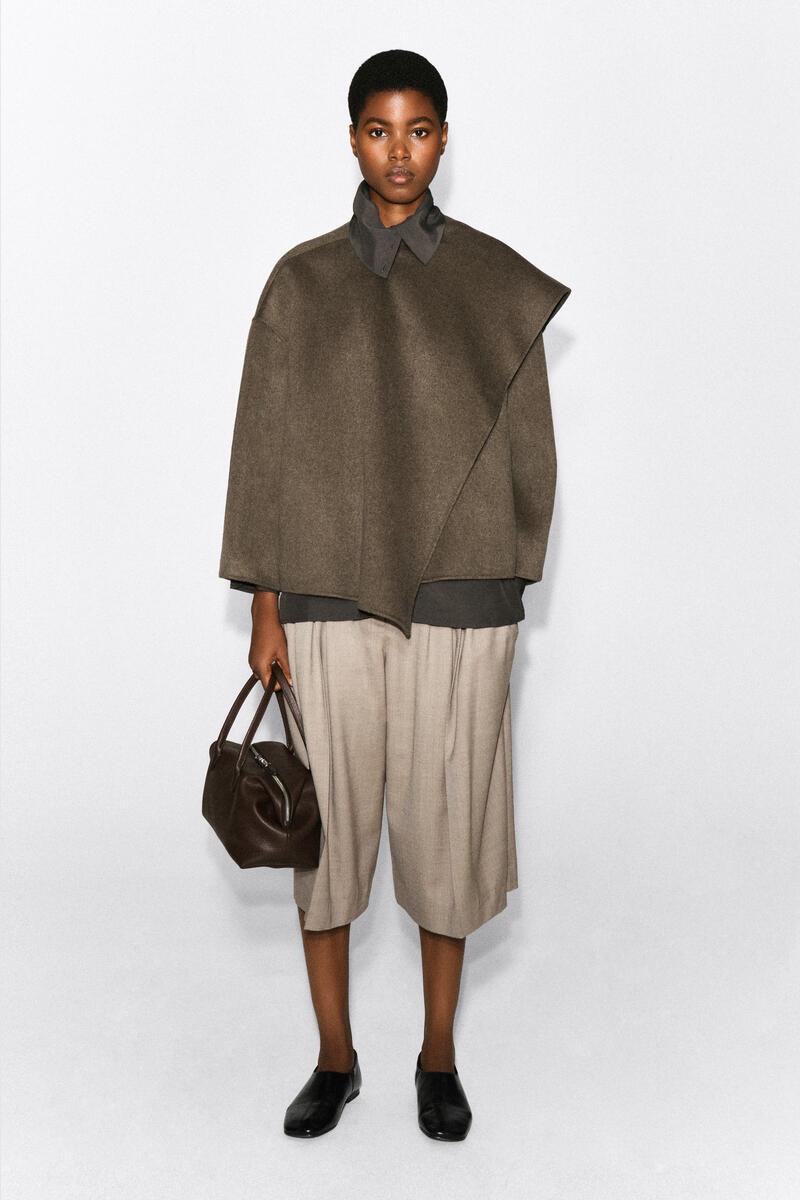 Double-Faced Wool-Blend Scarf Jacket