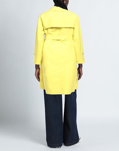 Sealup Woman Overcoat & Trench Coat Yellow Size 4 Polyester