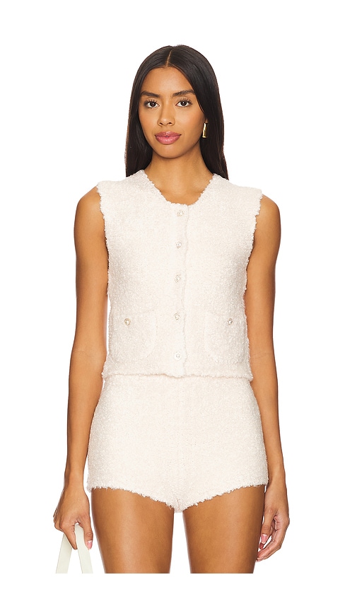 MAJORELLE Garcela Vest in Ivory. -  M also in