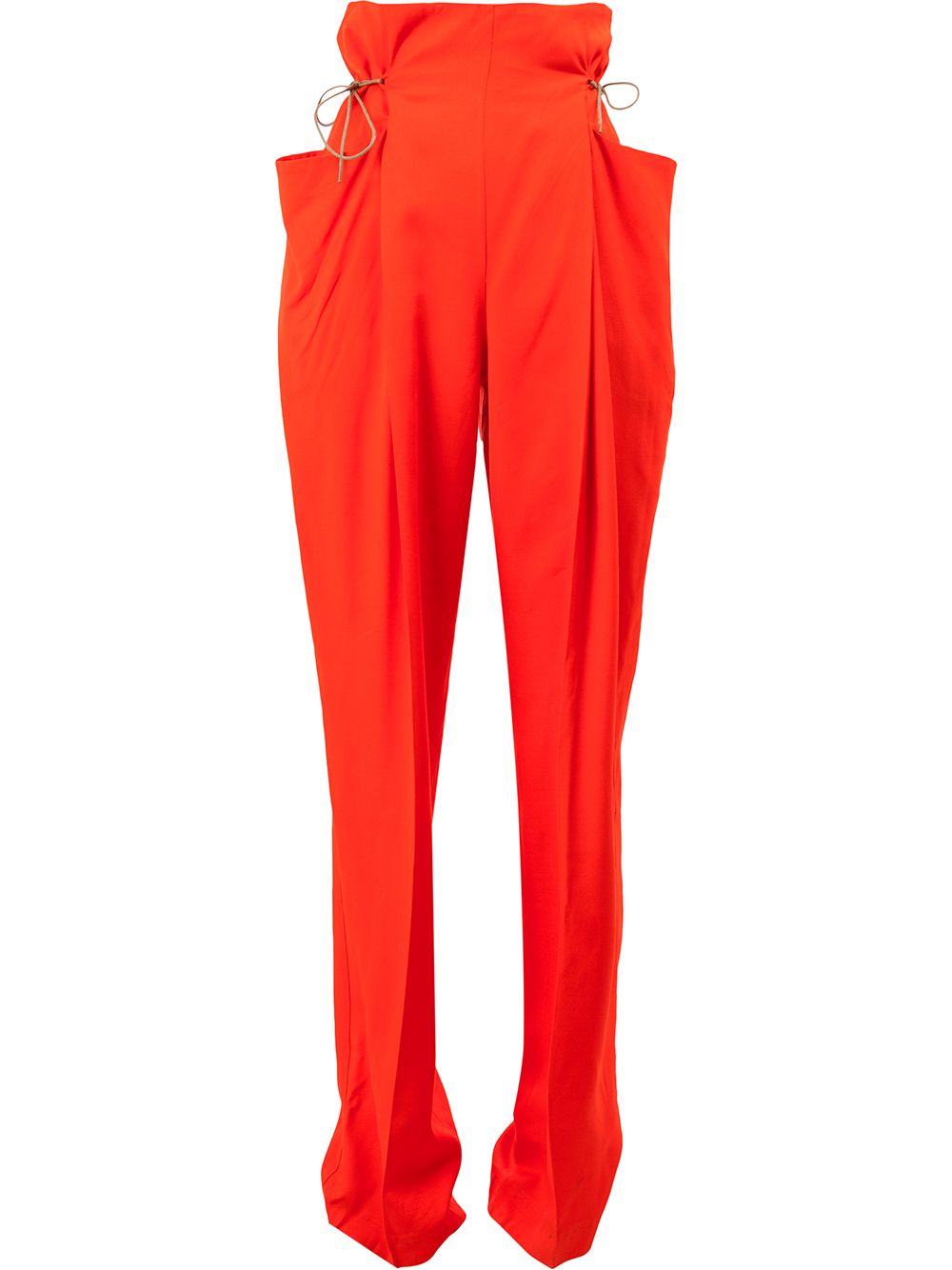 High waisted trousers - Yellow