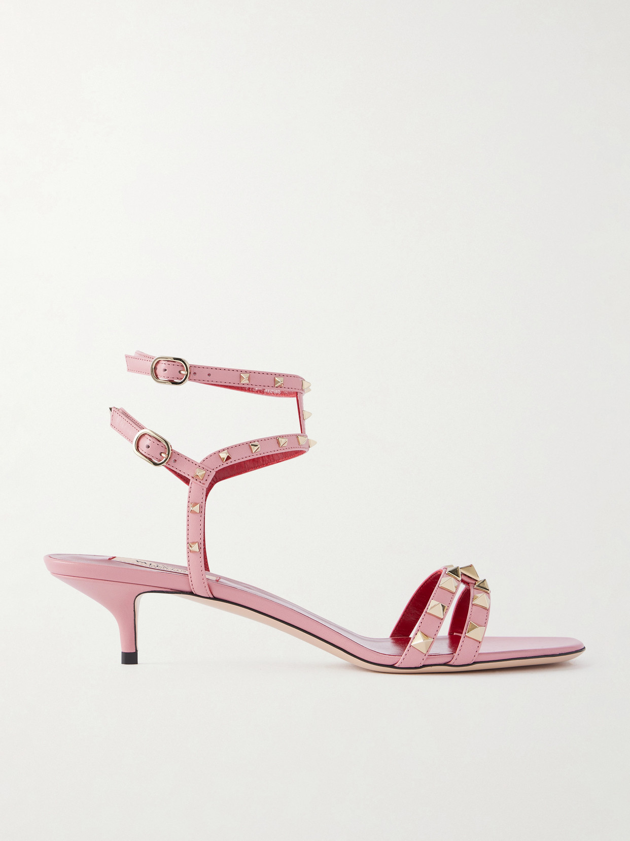 Rockstud Mid Sandals - Black