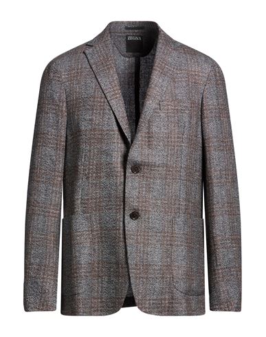 Man Blazer Grey Size 46 Wool, Linen, Cashmere