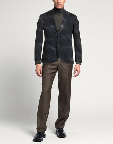 Man Blazer Midnight blue Size 38 Polyester, Elastane