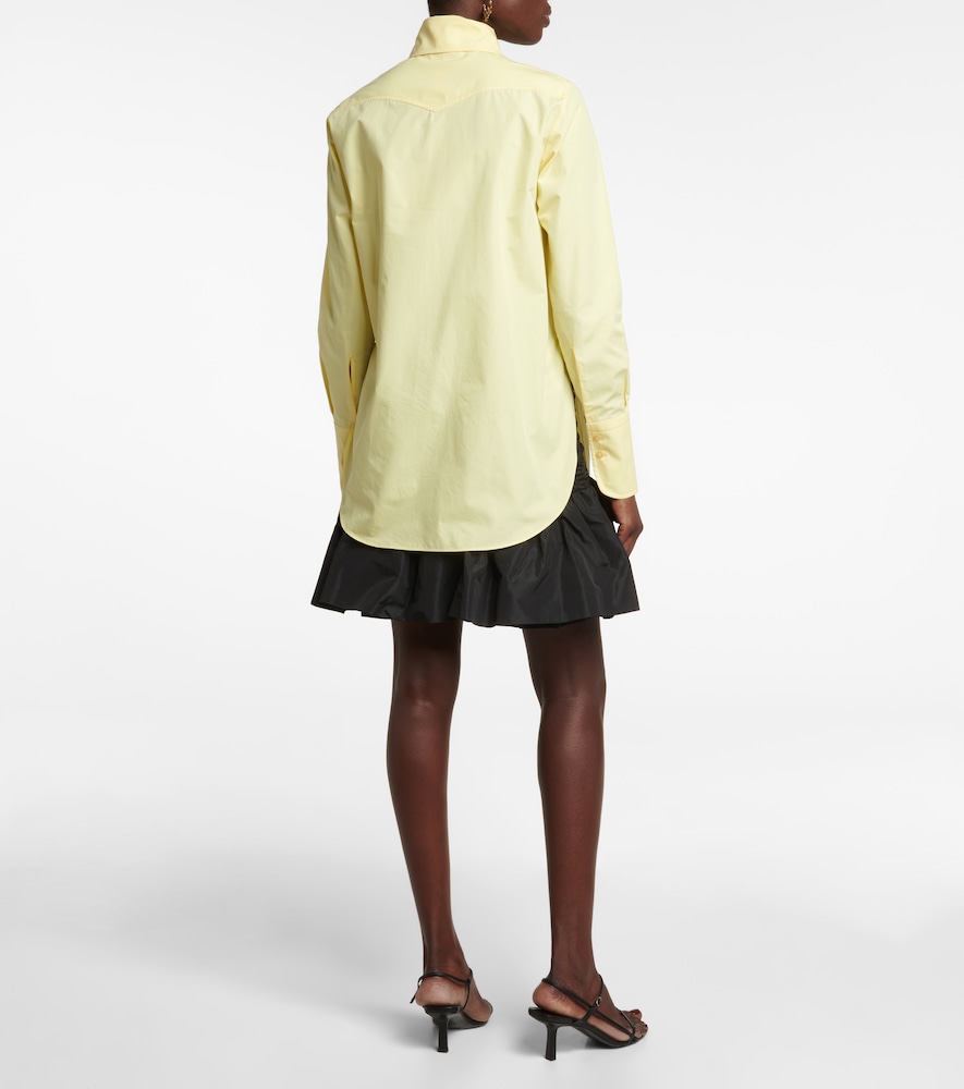 Oversized cotton poplin shirt