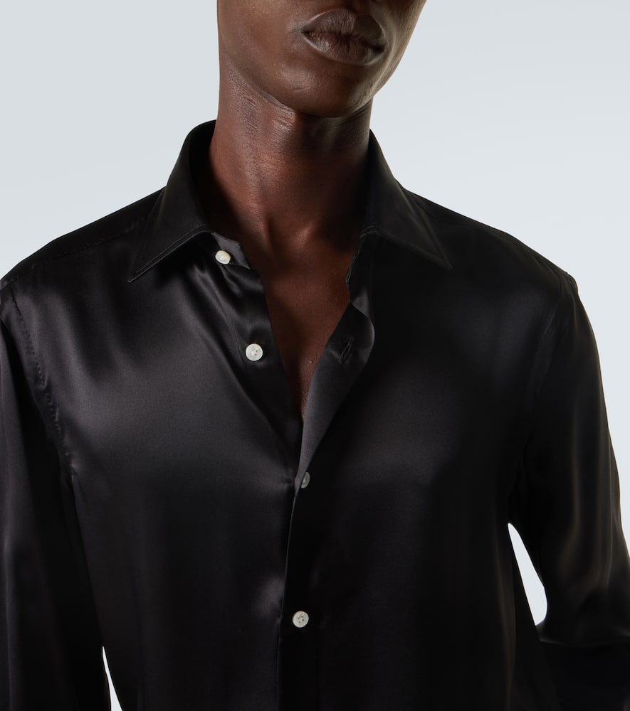 Silk satin shirt
