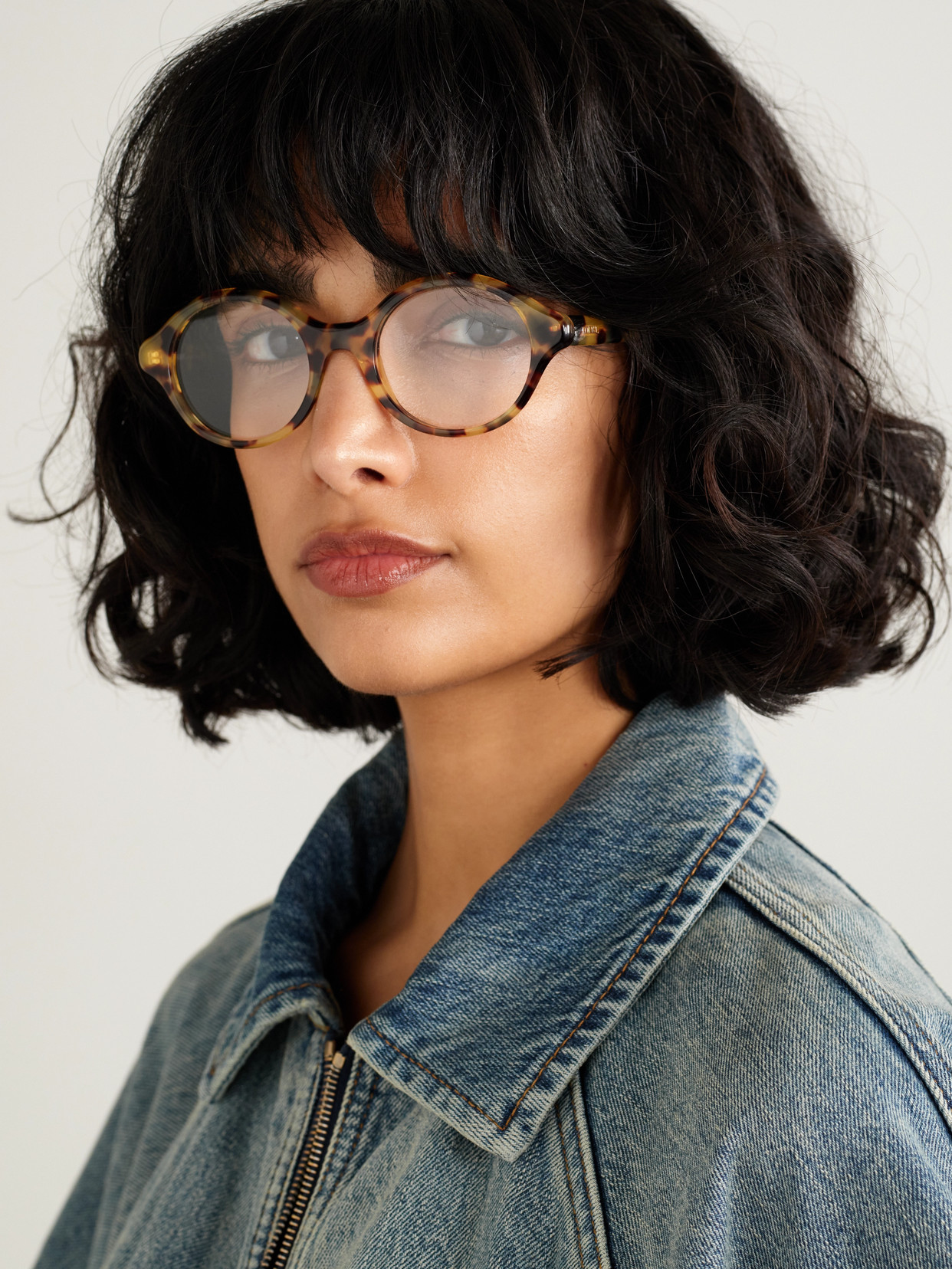 Round-frame Tortoiseshell Acetate Optical Glasses - Brown