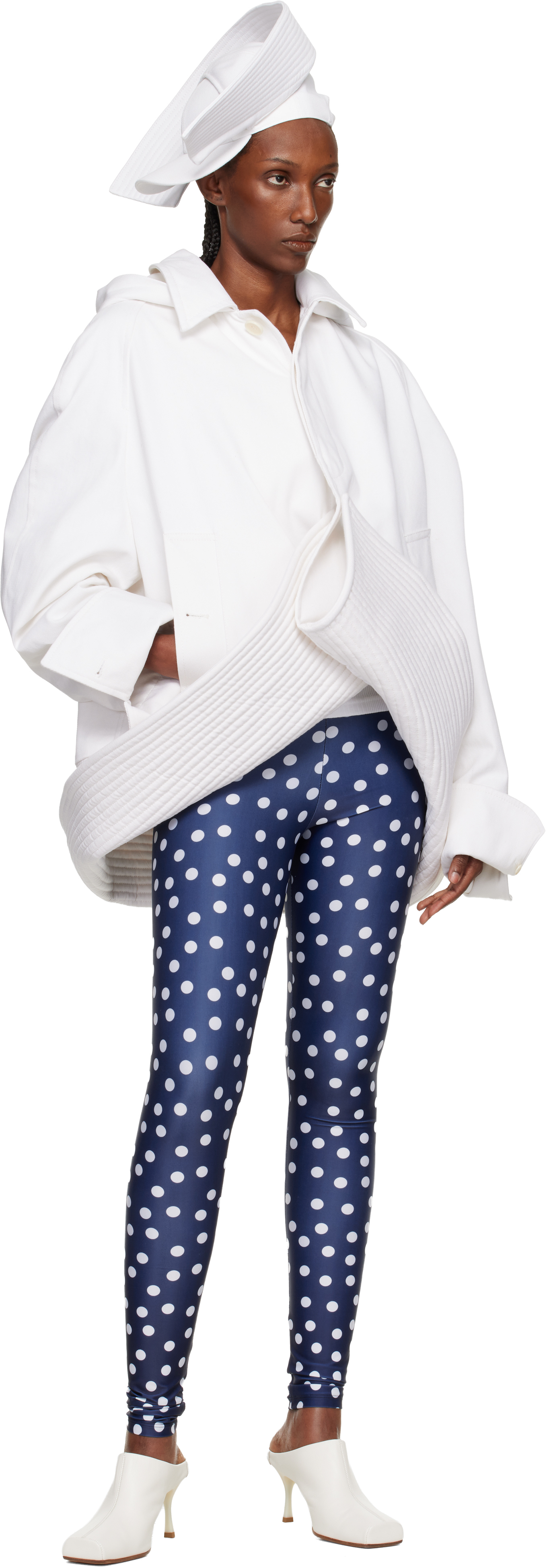 Navy 'The Polka-Dot' Leggings