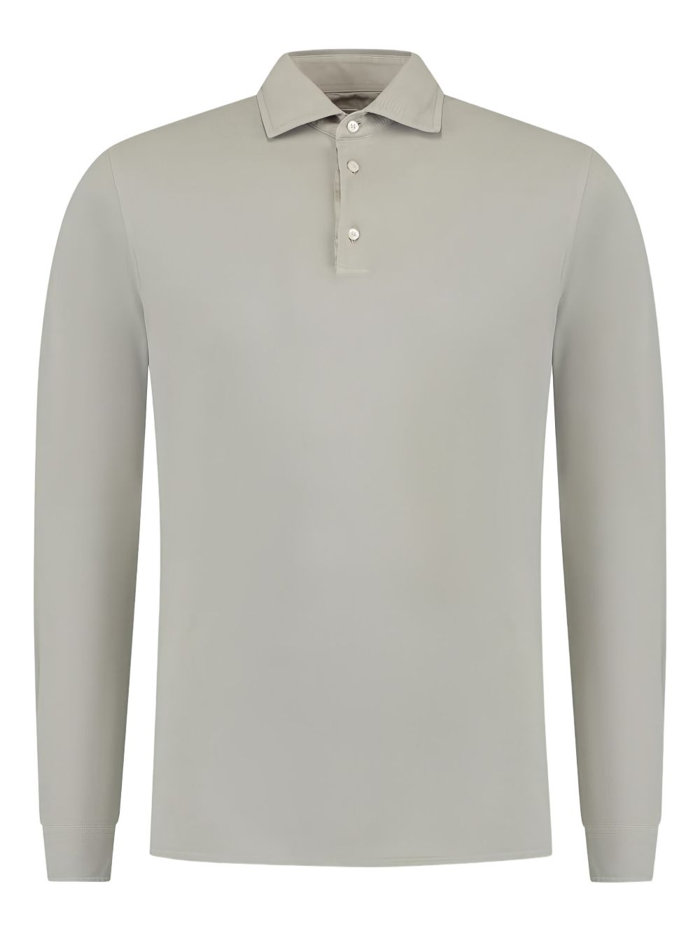 Doriani Cashmere long-sleeved polo shirt - Neutrals