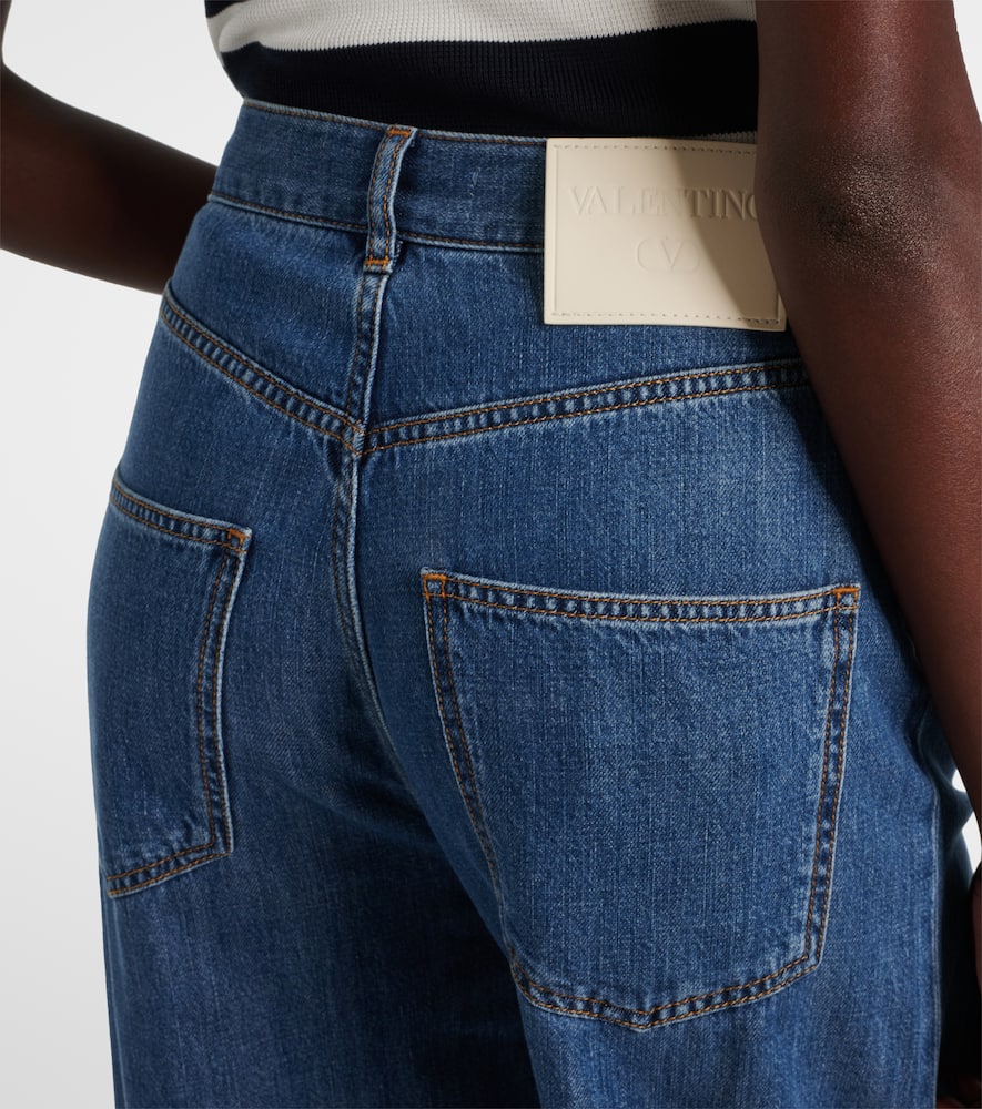 High-rise wide-leg jeans