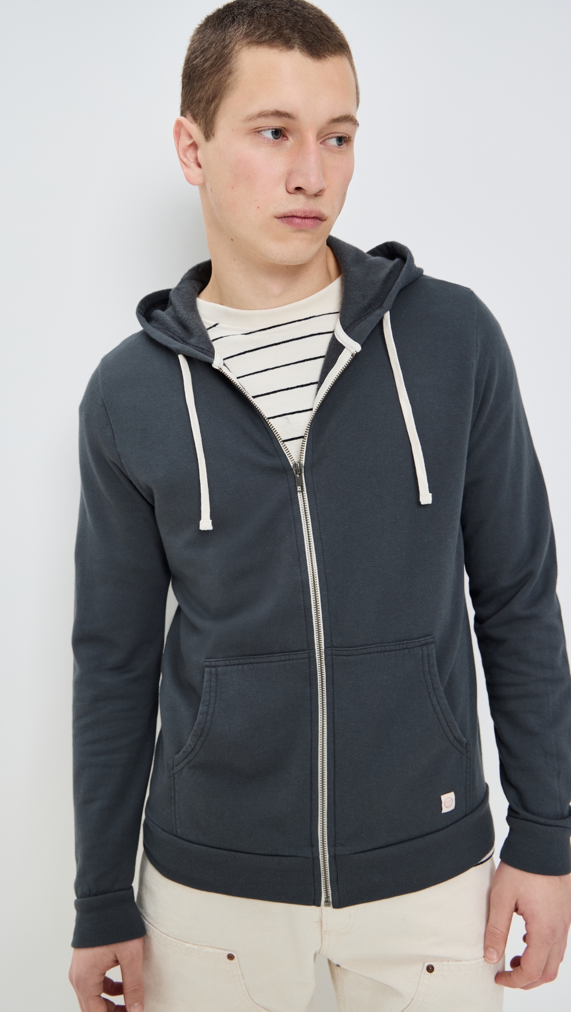 Afternoon Full Zip Hoodie Asphalt Grey