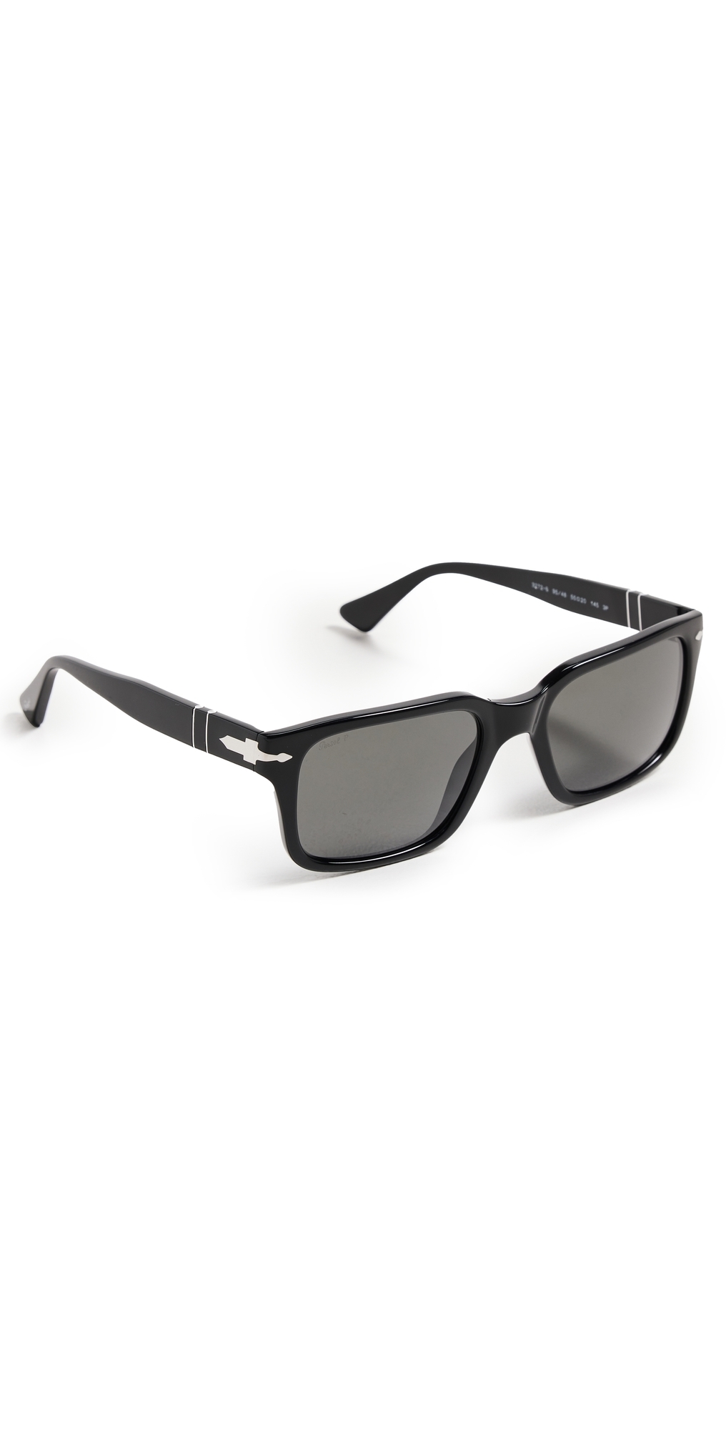 Officina Rectanguler Polarized Sunglasses Black/Polar Dark Grey One Size