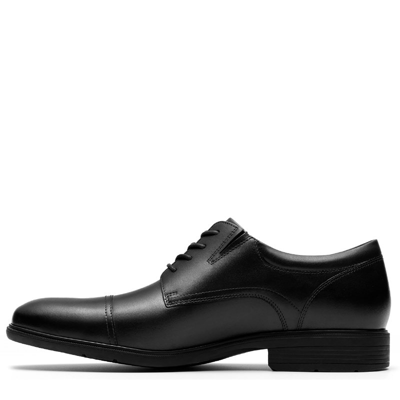 Men's Steadwell Cap Toe Oxford Shoes (Black Leather)