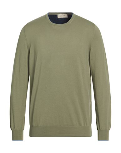 Man Sweater Sage green Size 42 Cotton