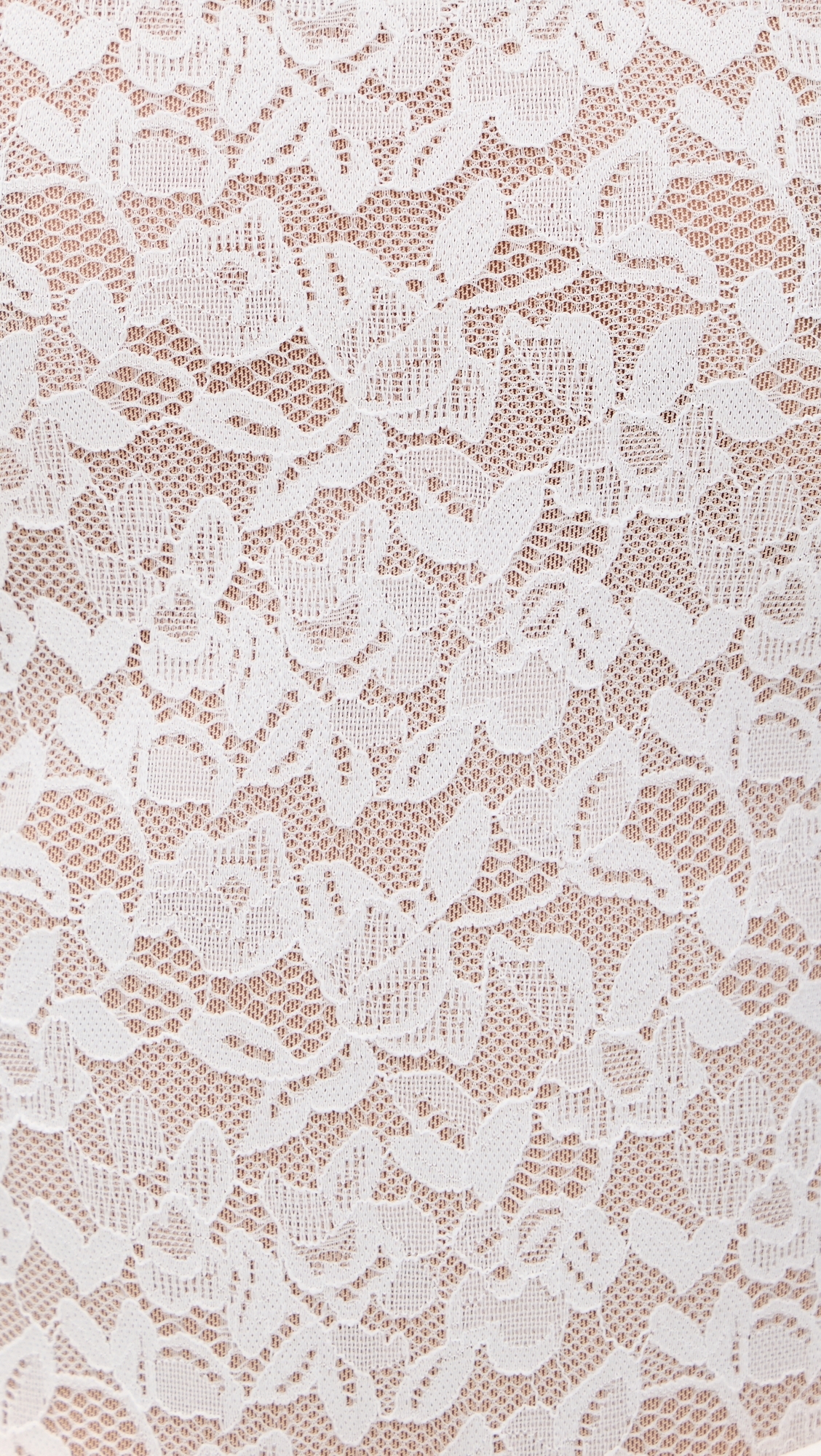 Stretch Lace Scoop Tank Bodysuit Chalk