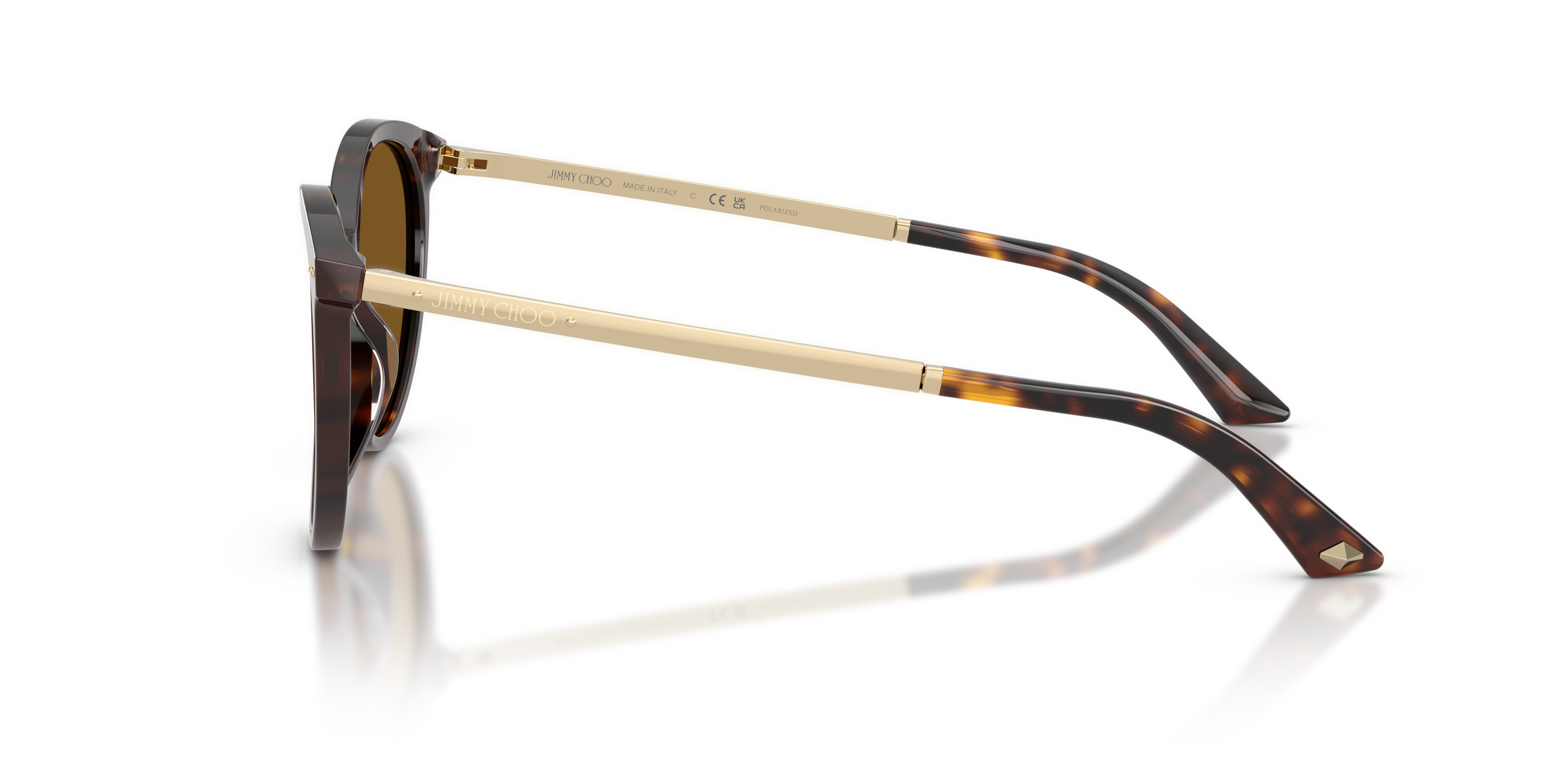 Jimmy Choo Donna Jimmy Choo JC5060 500283 Occhiali da sole Acetato Tartaruga Marrone Pantos Polarizzata