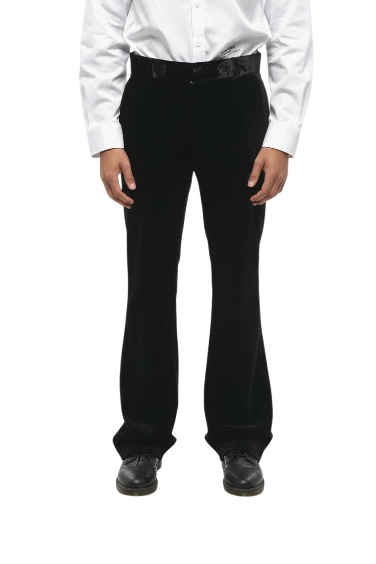 Black Flat Front Pants