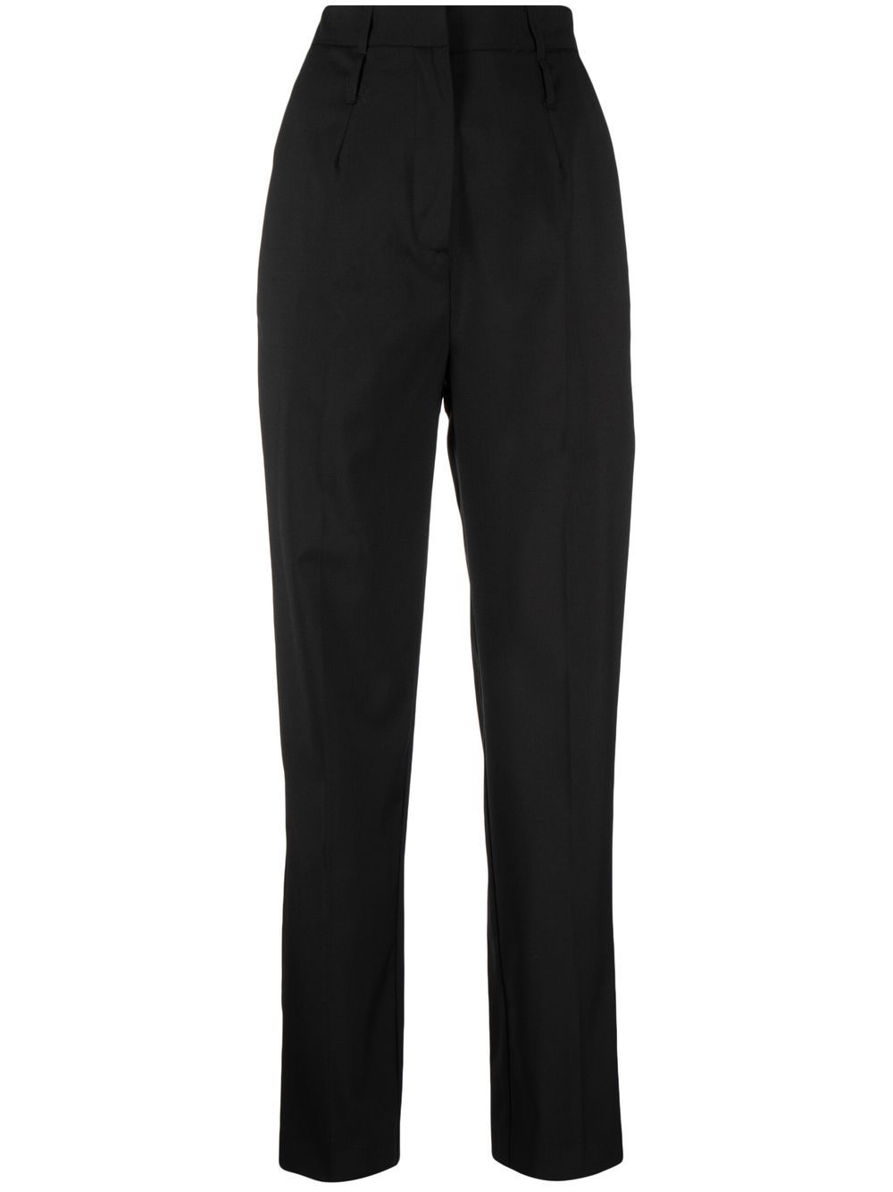 High-waist tailored trousers - Black
