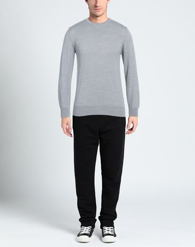 Man Sweater Grey Size XL Merino Wool
