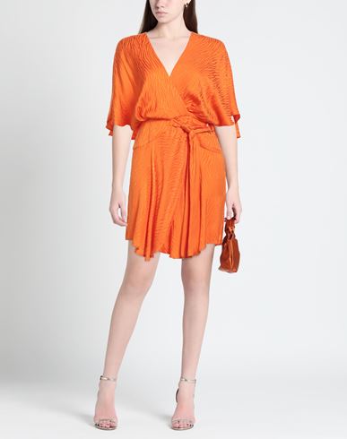 Woman Mini dress Orange Size 2 Viscose