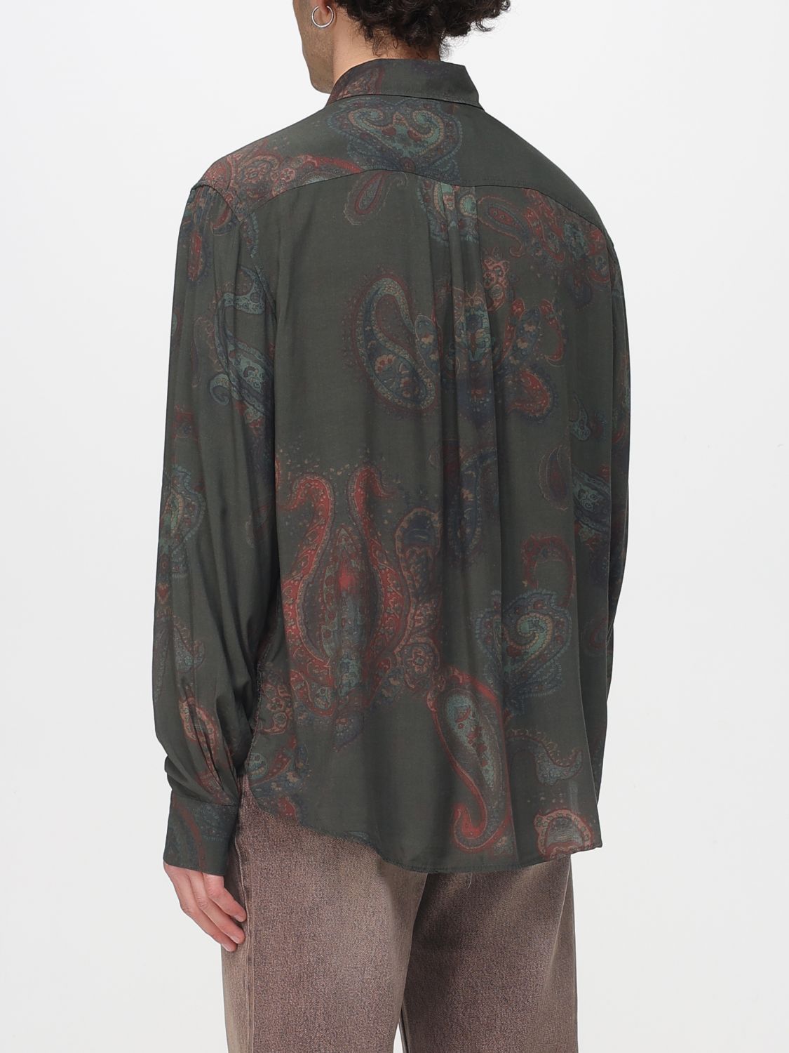 Shirt Men color Green