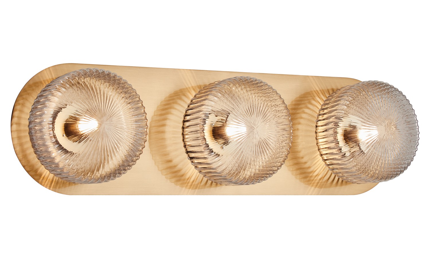 Aged Gold Brass LED Wall Sconce from the Knobbel Collection