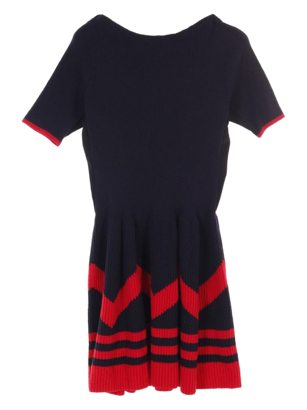 2010's knitted dress - Blue