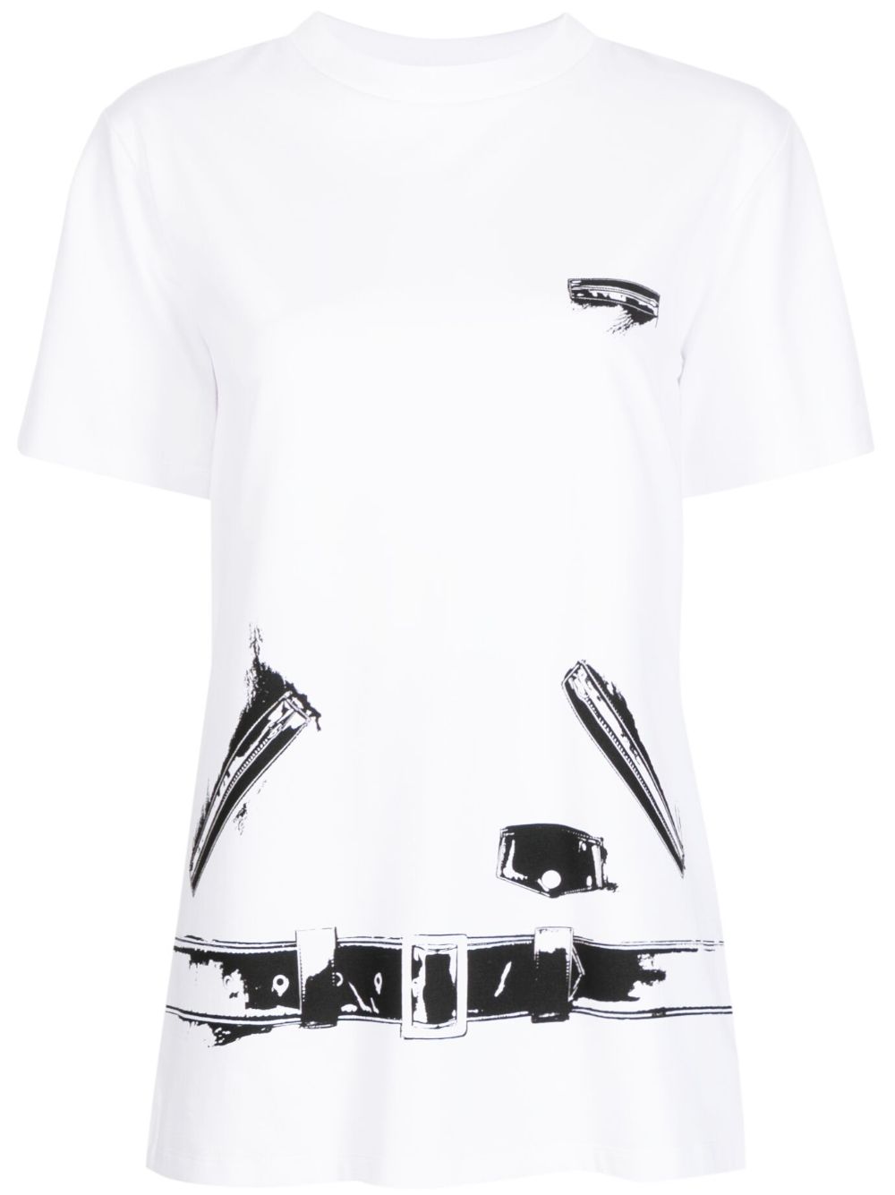 Graphic-print short-sleeve T-shirt - Black