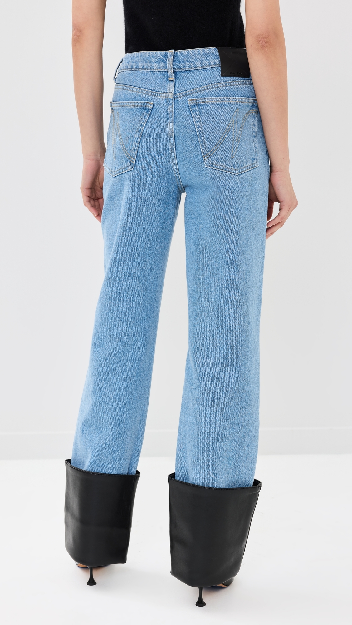Raynee Jeans Mid Blue/Black