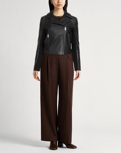 Woman Jacket Black Size L Lambskin
