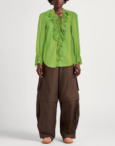 Woman Top Light green Size 6 Cotton, Viscose