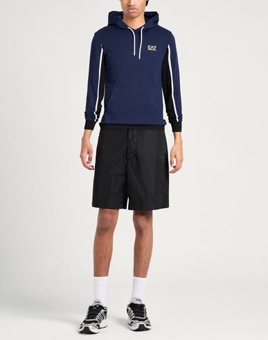 Man Sweatshirt Navy Size 3XL Cotton