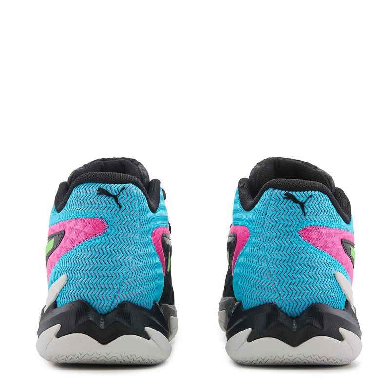 Men's Dagger Mid Top Basketball Shoes (Black/Blue/Pink)