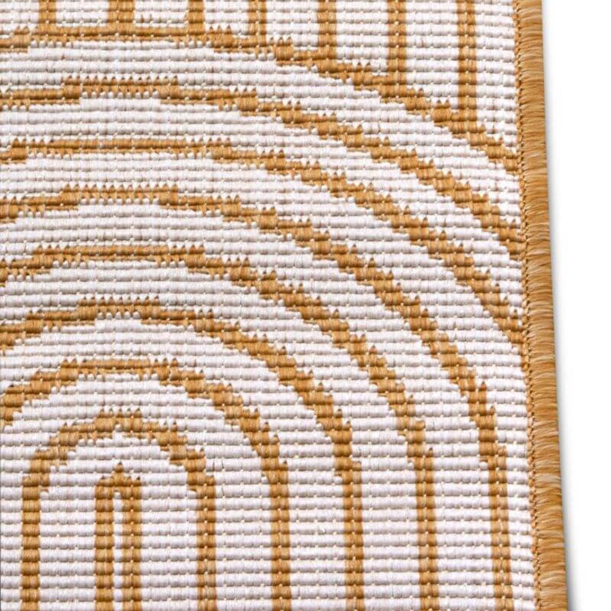 THE RUGS Unisex Flatweave Indoor Outdoor Reversible Rug Pangli Durable Polypropylene in Yellow | : 160cm x 230c