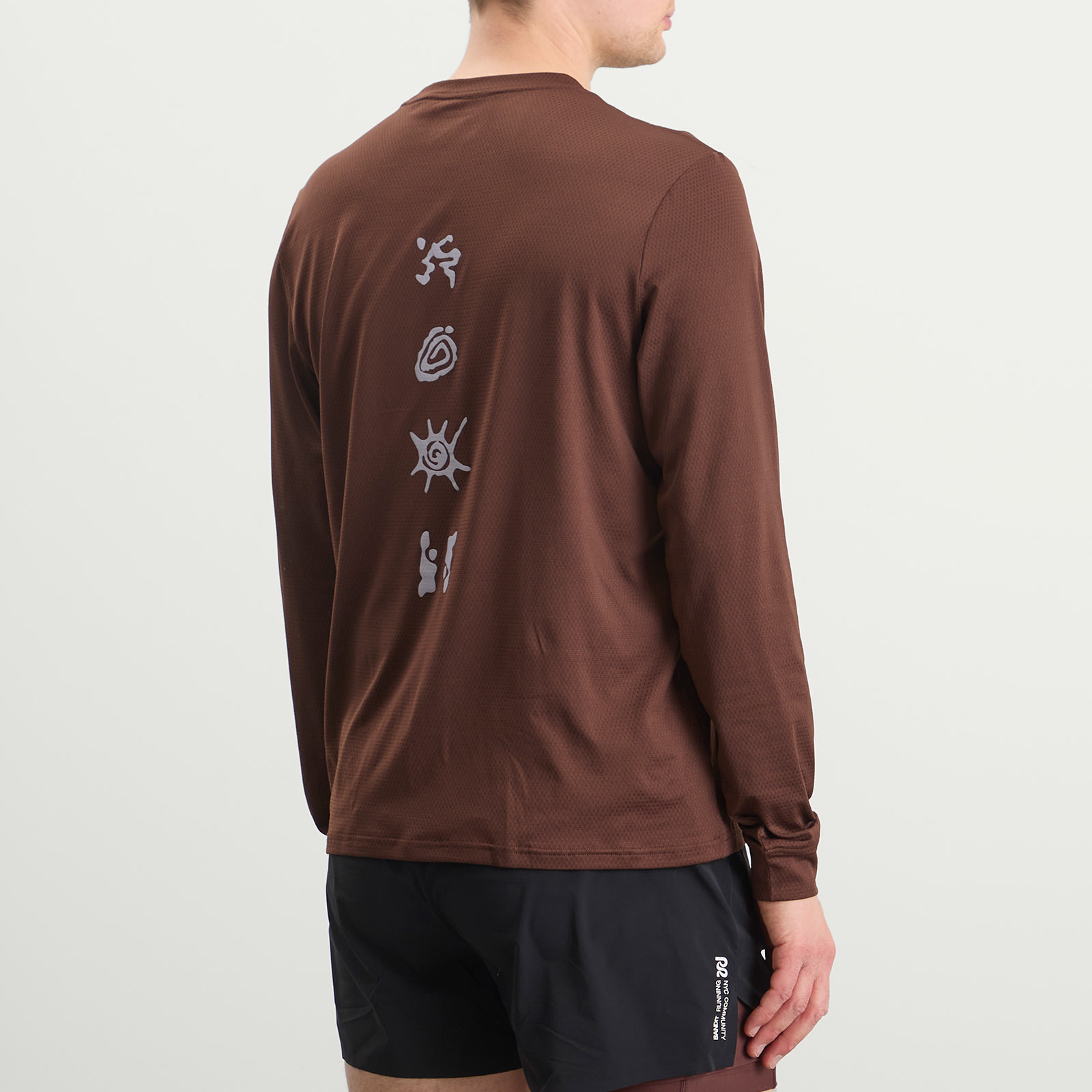 MiroMesh Men's LS Performance T-Shirt Cacao