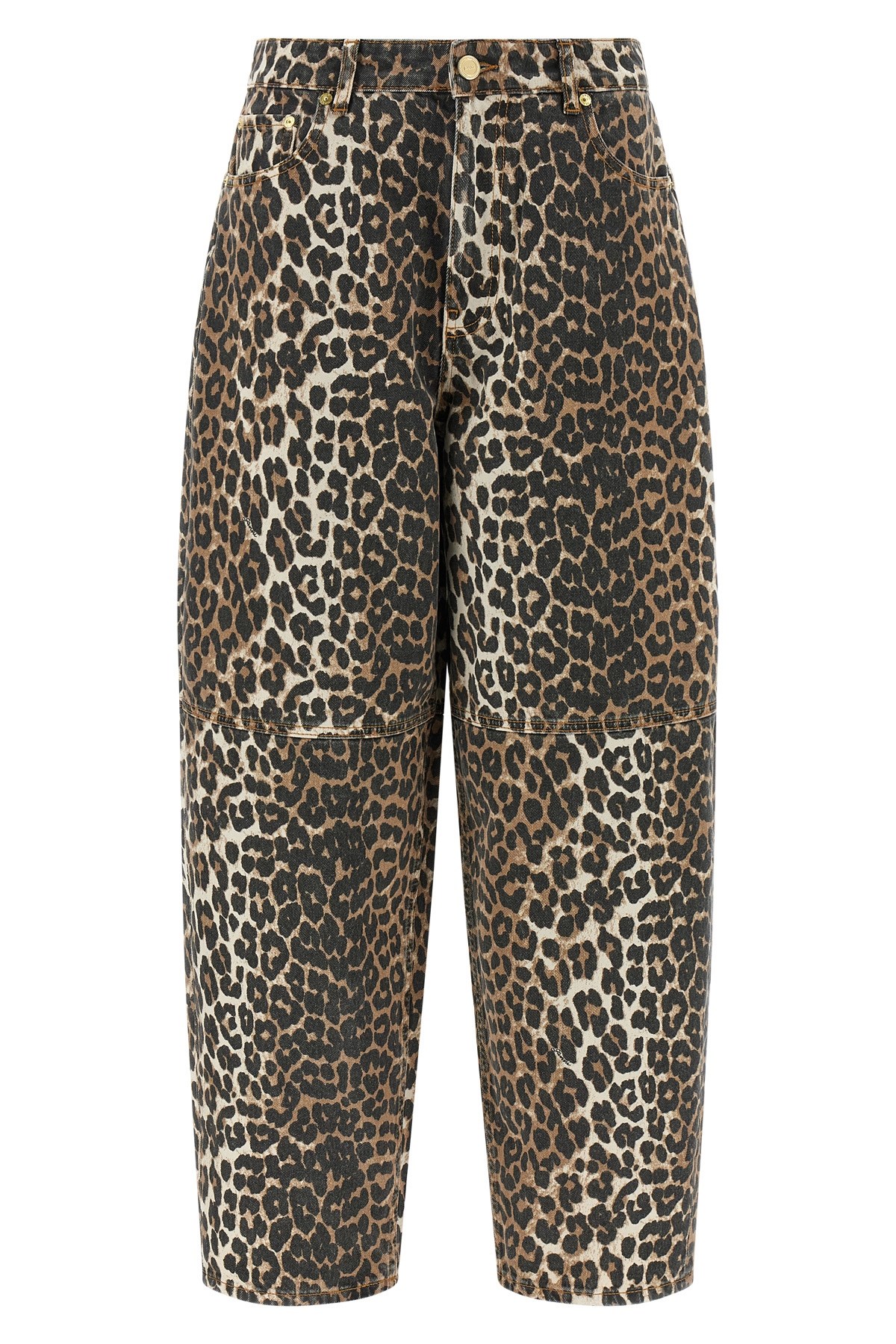 'Leopard Printed Stary' Jeans