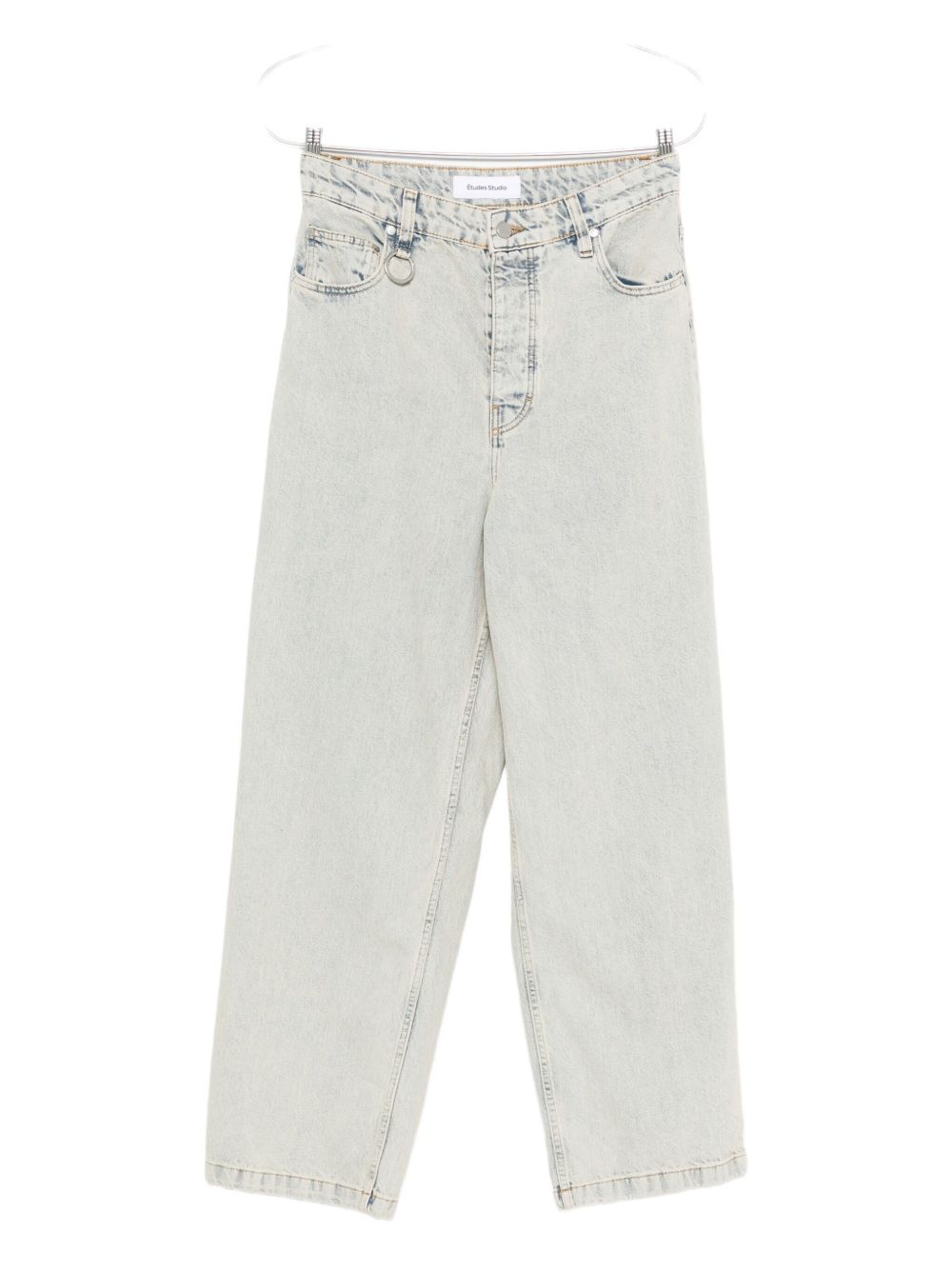 Ring-detail jeans - Blue
