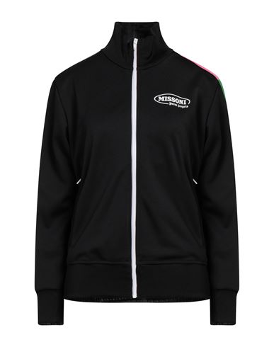 Man Sweatshirt Black Size XXS Polyester, Elastane, Cotton