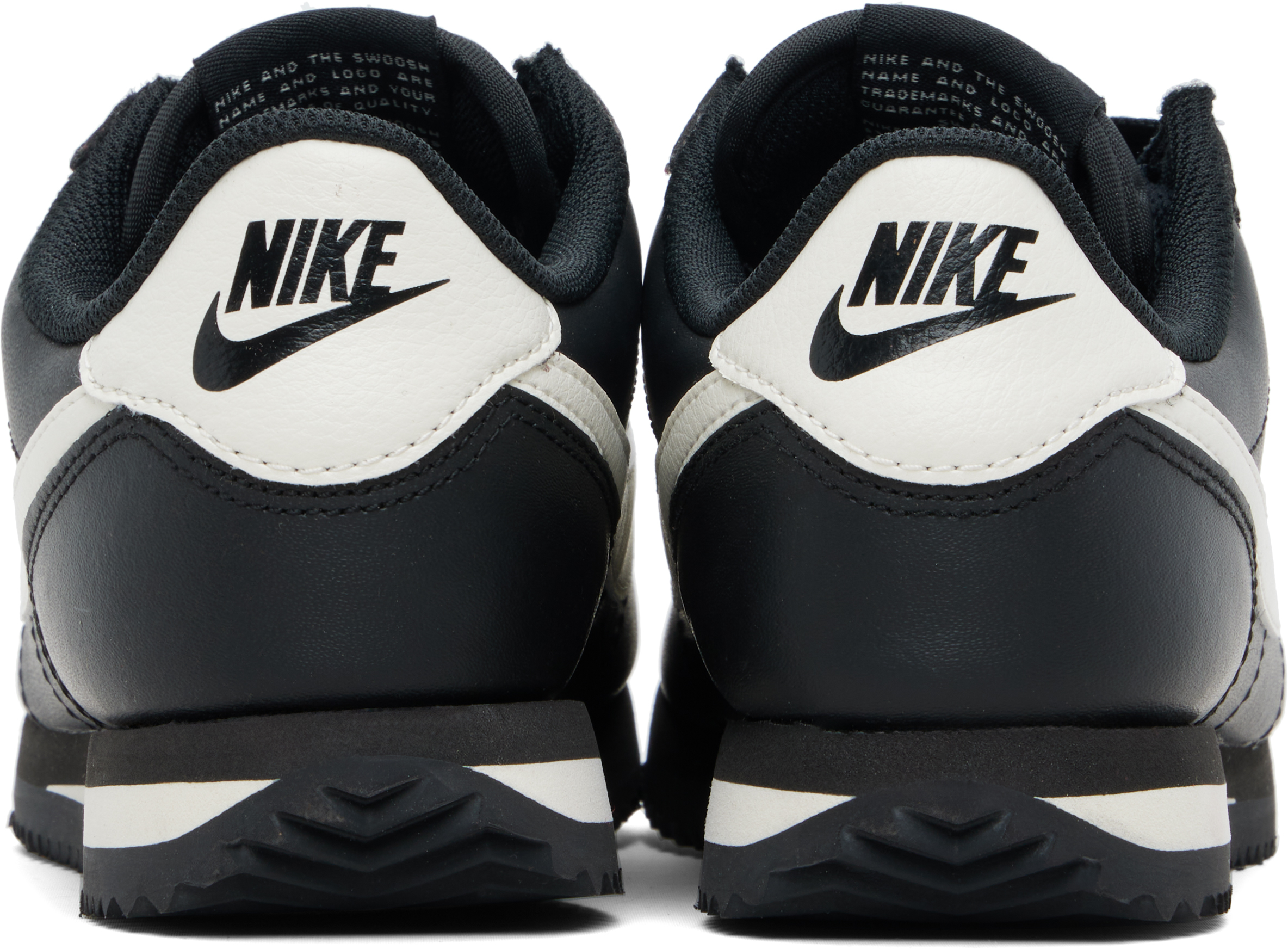 Black Cortez Leather Sneakers