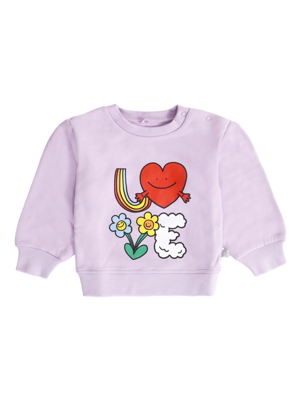 Cartoon-print sweatshirt - Purple