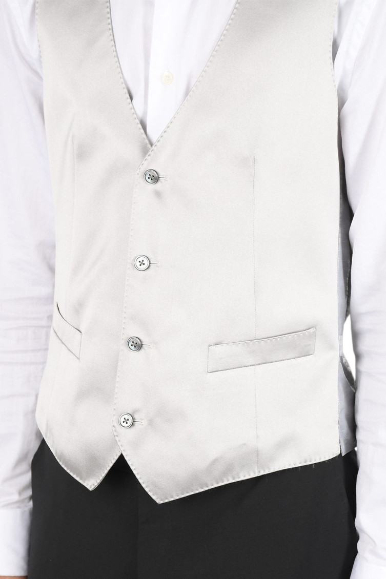Grey V Neck Waistcoat