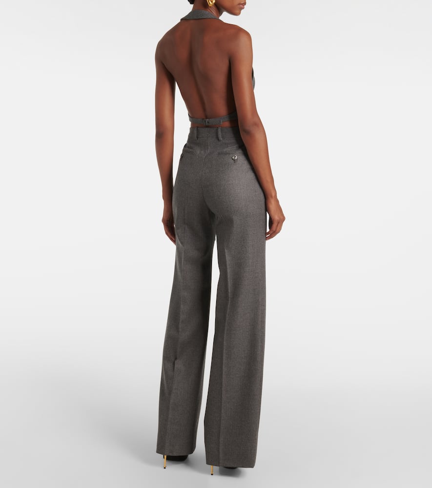 Wool twill vest