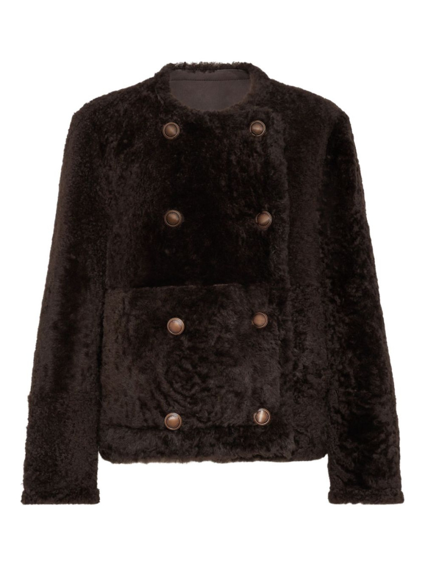 Double-breasted jacket - Brown