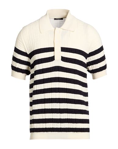Man Sweater Ivory Size L Virgin Wool