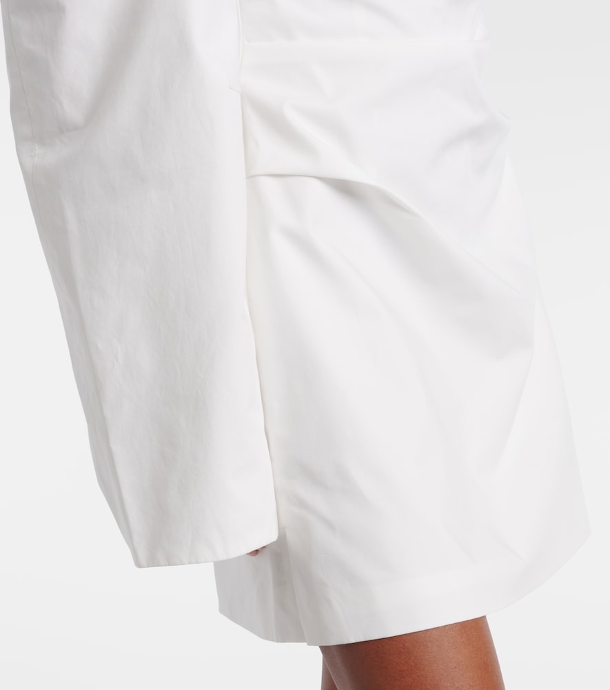 Martina off-shoulder cotton poplin minidress