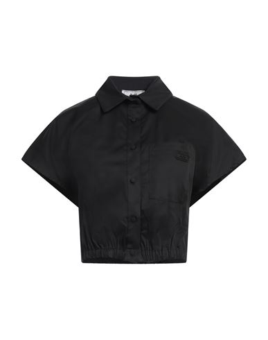 Woman Shirt Black Size 4 Cotton, Polyamide, Elastane