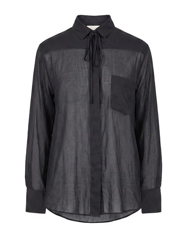 Forte_forte Woman Shirt Black Size 1 Cotton, Silk