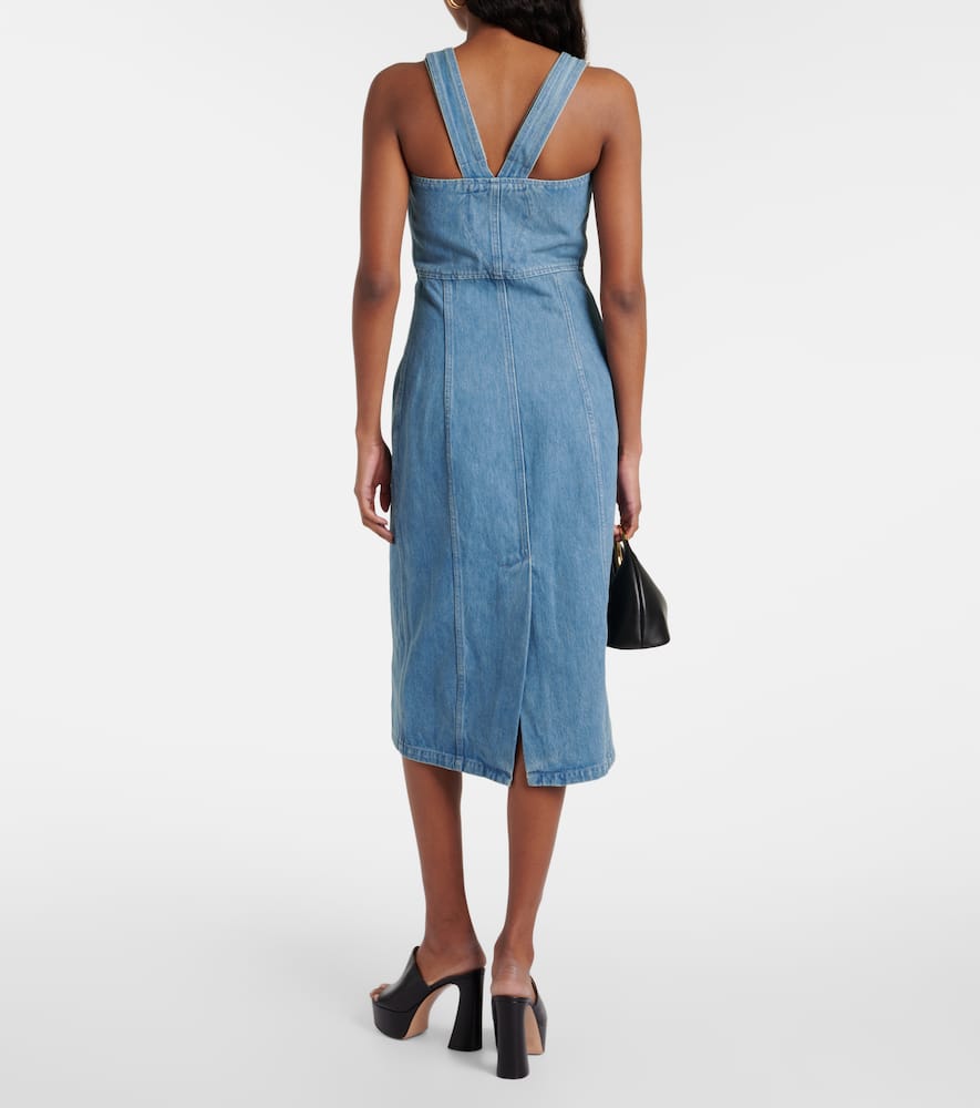 Denim midi dress