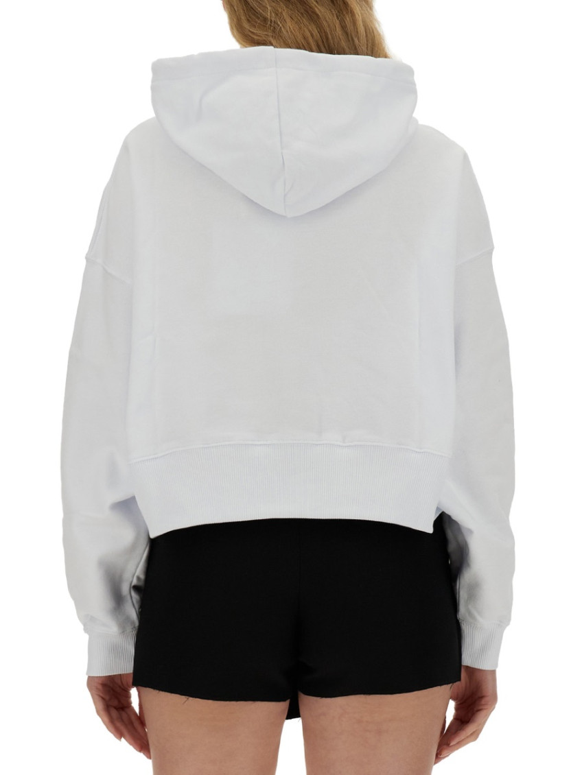 Cropped logo hoodie