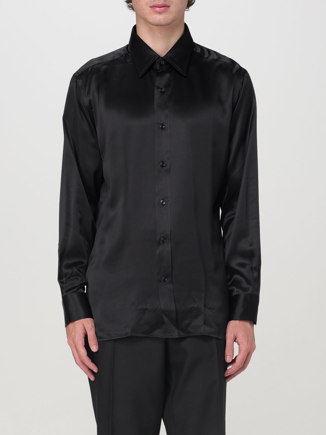 Camicia In Seta Slim Fit