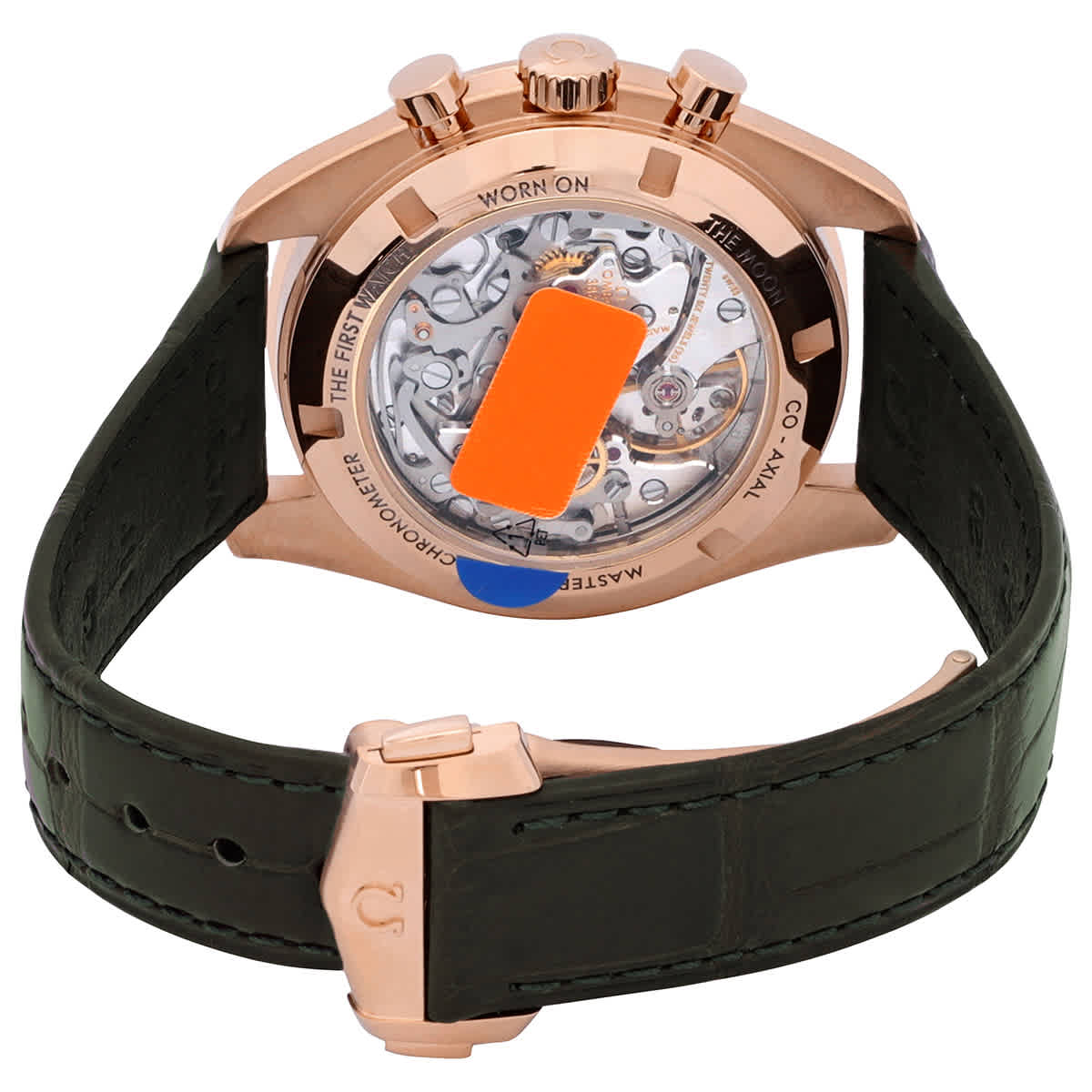 Speedmaster Moonwatch 18kt Moonshine Gold Automatic Chronometer Green Dial Mens Watch 310.63.42.50.10.001